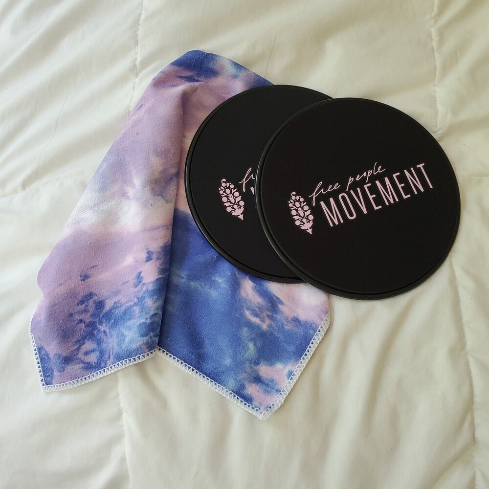 NWT Free People Movement Gym Towel and Sliders